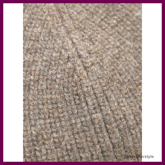 Merino Wool Ribbed Knit Beanie Classic Unisex Winter Hat Warm Cozy main image 7